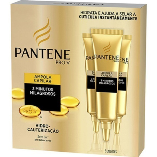 AMPOLA TRATAMENTO PANTENE HIDRO CAUT COM 3 15ML