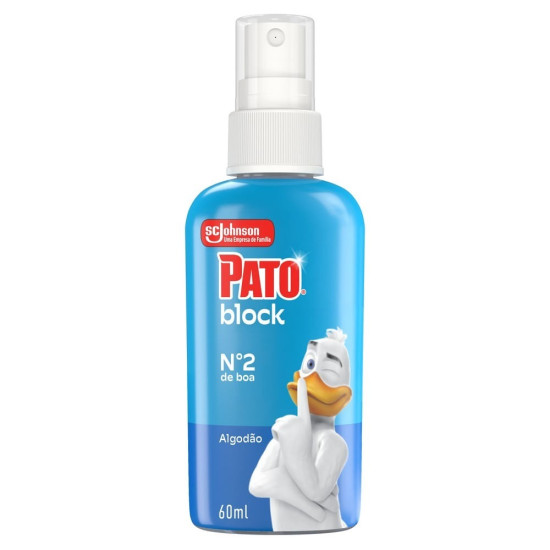 BLOQUEADOR DE ODORES PATO BLOCK ALGODAO SPRAY 60ML