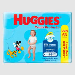 FRALDAS HUGGIES TRP PROTETOR HIPER XXG COM 66 UND