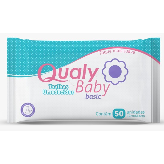TOALHA UMEDECIDA QUALY BABY C/50UND
