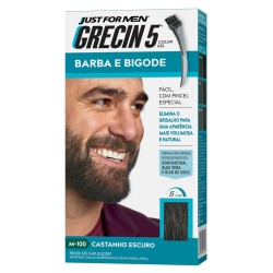 GRECIN 5 BARBA/BIGODE CASTANHO ESCURO