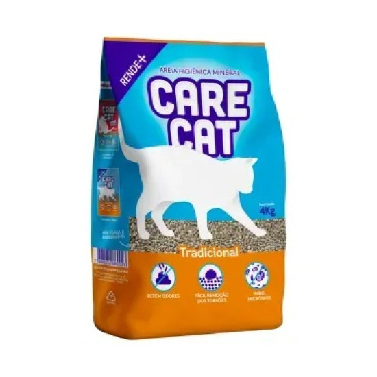 AREIA HIG CARECAT TRADICIONAL COM 4KG