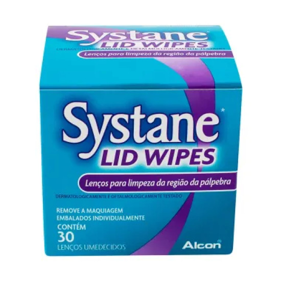 SYSTANE LID WIPES COM 30 LENCOS UMED