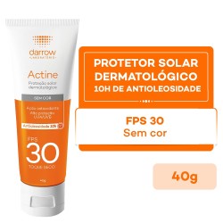 ACTINE PROTETOR SOLAR ANTIOLEOSIDADE TQ SECO FPS30 40G