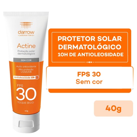 ACTINE PROTETOR SOLAR ANTIOLEOSIDADE TQ SECO FPS30 40G