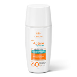 PROTETOR SOLAR FACIAL ACTINE AQUAFLUID FPS60 COR CLARO/MEDIO 40G