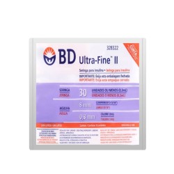 SERINGA BD ULTRA FINE 30UI 8 X 0,3 PCTE C/10 UND.