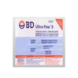 SERINGA BD ULTRA FINE 50 UI AG 8 X 0,3 PCTE C/10 UNID