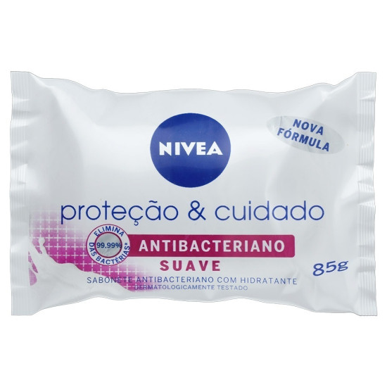 SABONETE NIVEA ANTIBACTERIANO SUAVE 85G