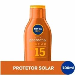 PROTETOR SOLAR NIVEA PROTECT BRONZ FPS15 200ML