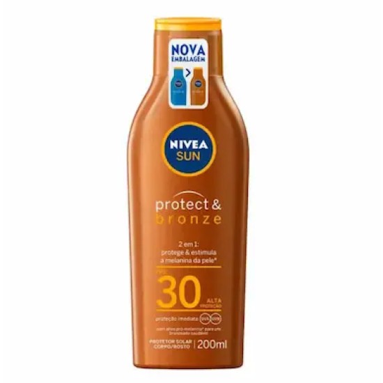 PROTETOR SOLAR NIVEA PROTECT E BRONZE FPS30 200ML