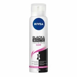 DESODORANTE AEROSOL SOL NIVEA FEM INVISIBLE BLACK WHITE 150ML