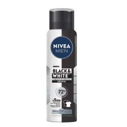 DESODORANTE AEROSOL SOL NIVEA MEN INVISIBLE BLACK WHITE 150ML