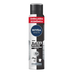 DESODORANTE AEROSOL SOL NIVEA MEN BLACK&WHITE INVISIBLE 200ML