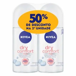 DESODORANTE NIVEA ROLLON DRY CONFORT 2X50ML 50% DESC.