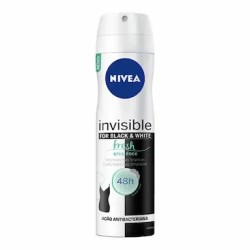 DESODORANTE AEROSOL SOL NIVEA FEM INVISIBLE BLACK WHITE FRESH 150ML
