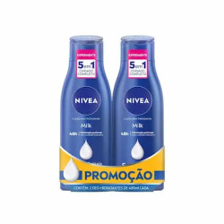 KIT CREME HIDRATANTE NIVEA MILK 2UND COM 400ML