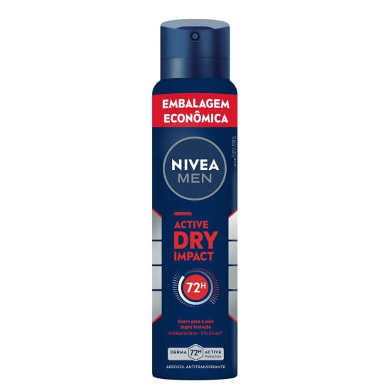 DESODORANTE AEROSOL SOL NIVEA MEN ACTIVE DRY IMPACT 200ML