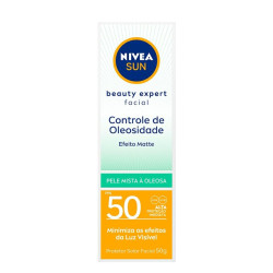 PROTETOR SOLAR NIVEA BEAUTY PELE OLEOSA FPS50 50ML