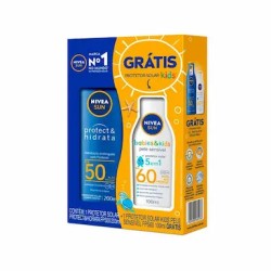 KIT PROTETOR SOL NIVEA SUN PROTECEHIDRAT FPS60 200ML + 100ML