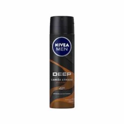 DESODORANTE AEROSOL SOL NIVEA MEN DEEP CARVAO ATIVADO AMADEIRADO 150ML