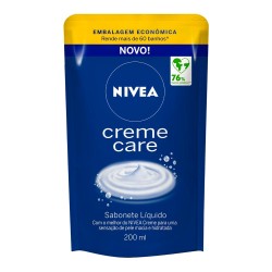 SABONETE LIQUIDO NIVEA REFIL CREME CARE REF 200ML