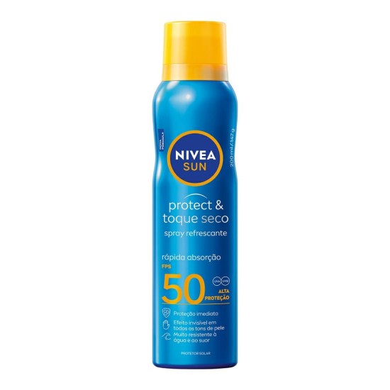 PROTETOR SOLAR NIVEA SUN AEROSOL SOL TOQUE SECO FPS50 C/200ML