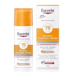 PROTETOR SOLAR EUCERIN SUN PIGMENT CONTROL TINTESCOVA DENTAL MEDIO FPS70 50ML