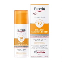 PROTETOR SOLAR EUCERIN SUN PIGMENT CONTROL TINTESCOVA DENTAL CLARO FPS70 50ML
