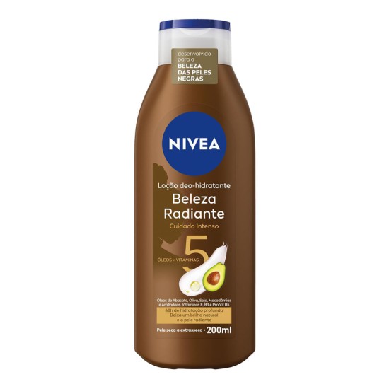 LOCAO HIDRATANTE NIVEA BELEZA RADIANTE 200ML