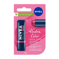 PROTETOR LABIAL NIVEA 4,8G HIDRA COLOR ROSA PINK