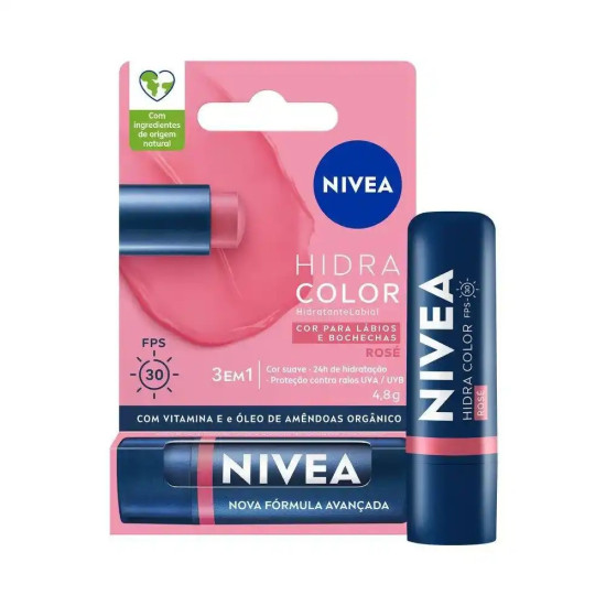 HIDRATANTE LABIAL ROSE NIVEA 4,8G