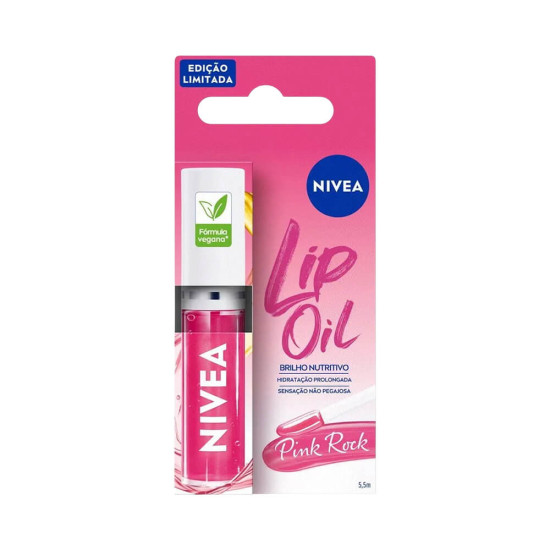 PROTETOR LABIAL NIVEA 5,5G LIP OIL PINK ROCK