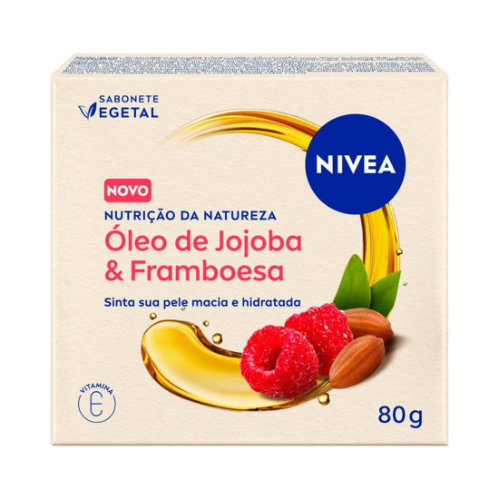 SABONETE NIVEA OLEO DE JOJOBA E FRAMBOESA 80G