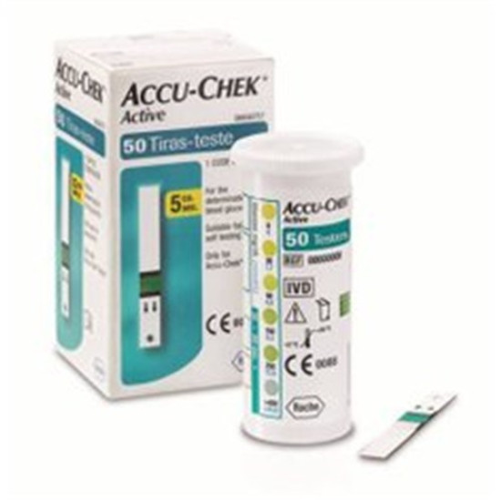 ACCU CHEK ACTIVE COM 50 TIRAS