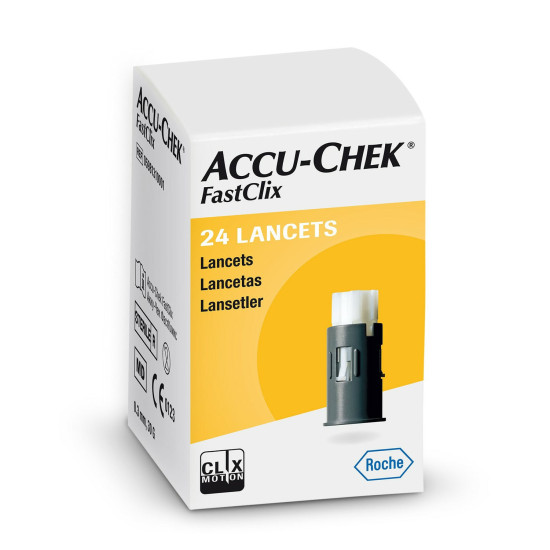 ACCU CHEK FASTTICLIX COM 24 LANCETAS