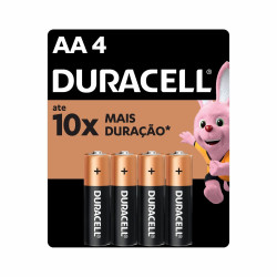 PILHA DURACELL AA COM 4UNID