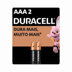PILHA DURACELL ALCALINA AAA COM 2UN