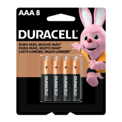 PILHA DURACELL AAA PALITO COM 8 UND