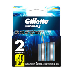CARGA GILLETTE MACH3 COM 2 UND