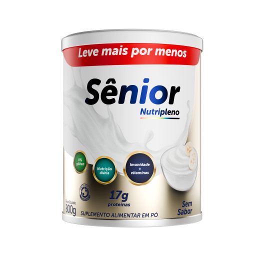 NUTRIPLENO LEITE SENIOR SEM SABOR COM 800G