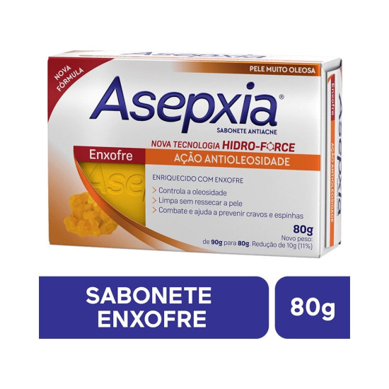 ASEPXIA SABONETE ENXOFRE COM 80G