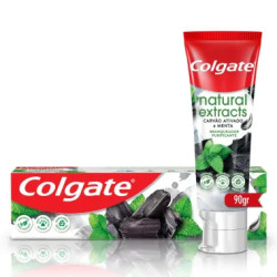 CREME DENTAL COLGATE NATURAL EXTRACTS CARVAO ATIVADO 90G