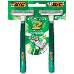 APARELHO BARBEAR BIC COMFORT II PELE SENSIVEL COM 2 UND