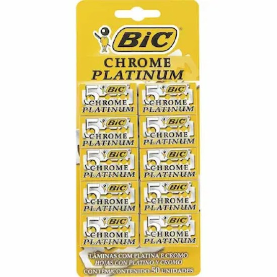LAMINA BIC CHROME PLATINUM C/5 UND