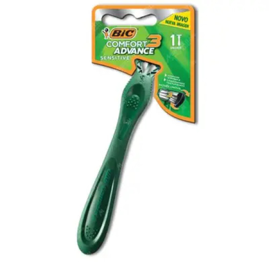APARELHO BARBEAR BIC COMFORT 3 ADVANCE SENSITIVE COM 1UNID