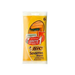 APARELHO BARBEAR BIC SENSITIVE SHAVER COM 5 +1 GRATIS