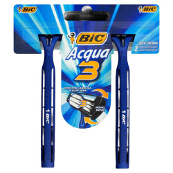 APARELHO BARBEAR BIC ACQUA3 AZUL COM 2 UND