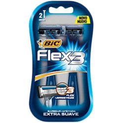 APARELHO BARBEAR BIC FLEX 3 COM 2UN