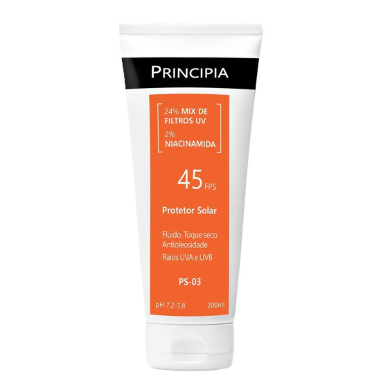 PROTETOR SOLAR PRINCIPIA CORP FPS45 COM 200ML